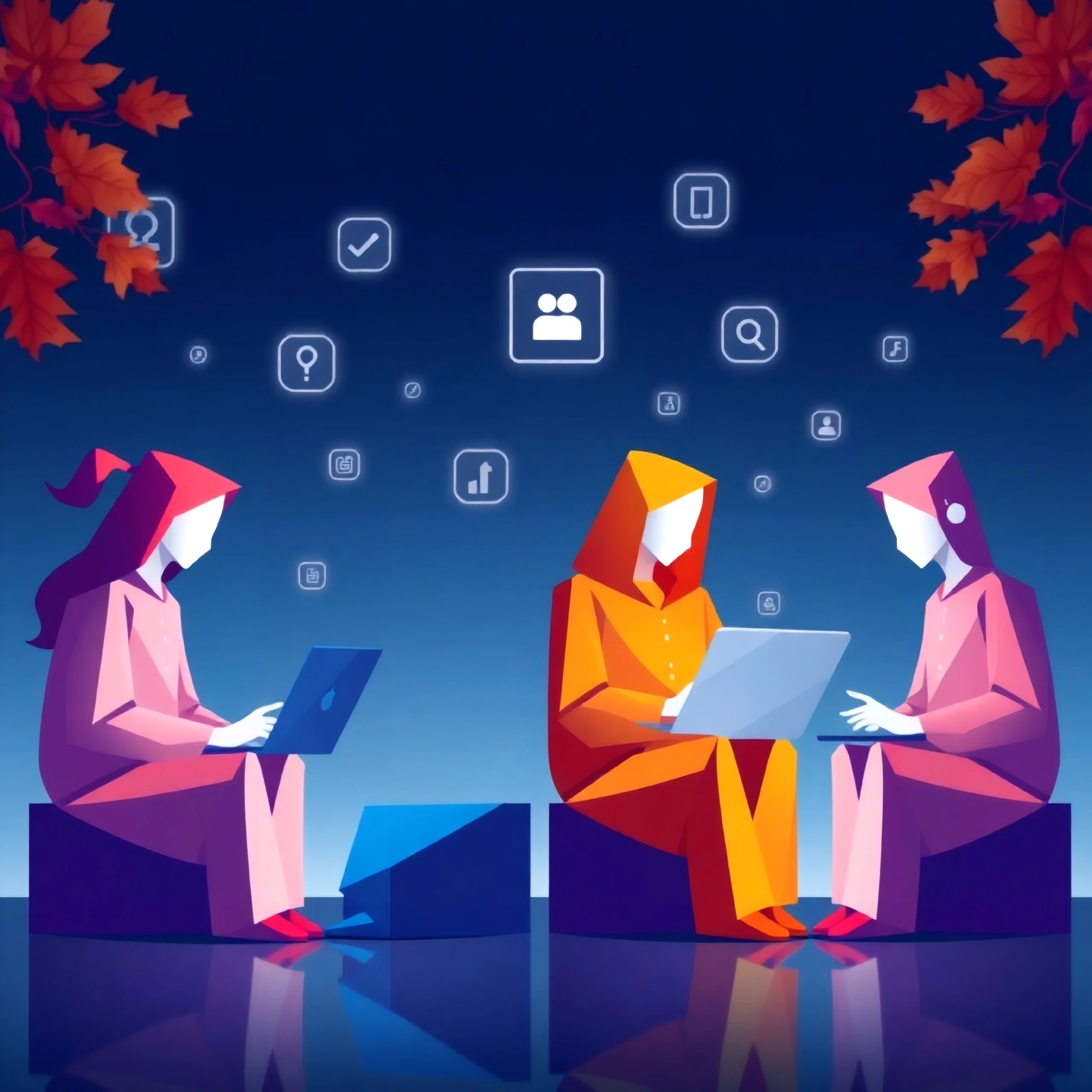 Brainstorming about digital marketing, e-commerce